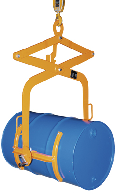 Hordó-fogó 200 literes hordóhoz, terhelhetőség: 348 kg, SzxMéxM: 675x875x335 mm, színe: RAL 2000 narancssárga