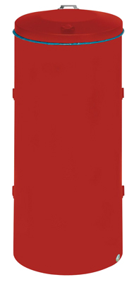 Kompakt hulladékgyüjtő két ajtóval, színe: piros, M x átmérő: 980x500 mm