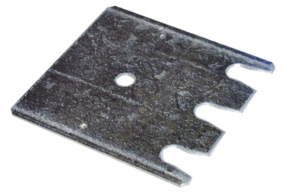 Alátétlemez raklap tárolópolc-állványhoz, Anyaga: horganyzott acél, vastagsága: 2 mm