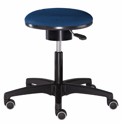 Egészségügyi zsámoly, Ülőke: O x M: 42x430-530 mm, 3D-technikájú ülőke, Színe: kék