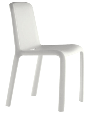 Egymásba rakható szék, anyaga: műanyag, ülőke SzxMéxM: 470x450x480 mm, össz.M: 810 mm, színe: fehér, 4 db/csomag