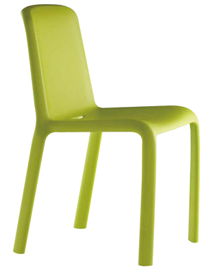 Egymásba rakható szék, anyaga: műanyag, ülőke SzxMéxM: 470x450x480 mm, össz.M: 810 mm, színe: zöld, 4 db/csomag