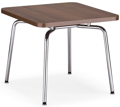 Hello kisasztal, SzxMéxM: 550x550x460 mm, asztallap: wenge-dekor, krómozott négylábú állványon