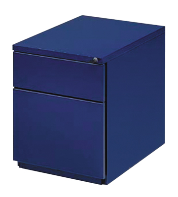 Görgős-konténer, Anyaga: acél, 3 db H150 mm-es fiók, Sz x Mé x M: 420x565x519 mm, Színe: oxfordi kék