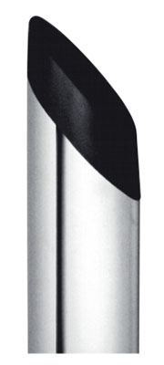 Tartozék vitrin-táblához: dizájnos oszlop-garnitúra, H: 2600 mm, lebetonozáshoz, ár páranként értendő