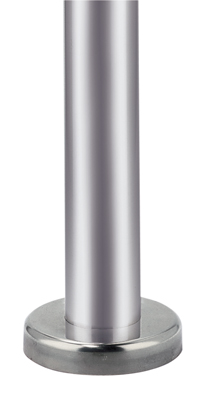 Tartozék 61 mm átmérőjű nemesacél lezáró oszlophoz: nemesacél láb-takaró