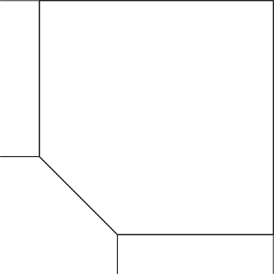Íróasztal összekötő-elem, trapéz alakú munkalap BT12, szürke