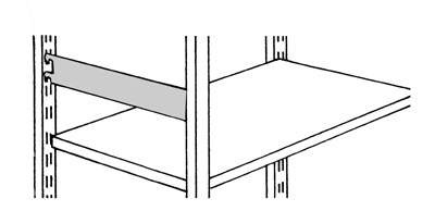 Tartozék irodai dugaszolható polc-rendszerhez: oldal-határoló, Mé: 300 mm
