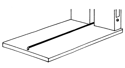 Tartozék irodai dugaszolható polc-rendszerhez: elválasztó/határoló, Sz: 960 mm, Mé: 600 mm